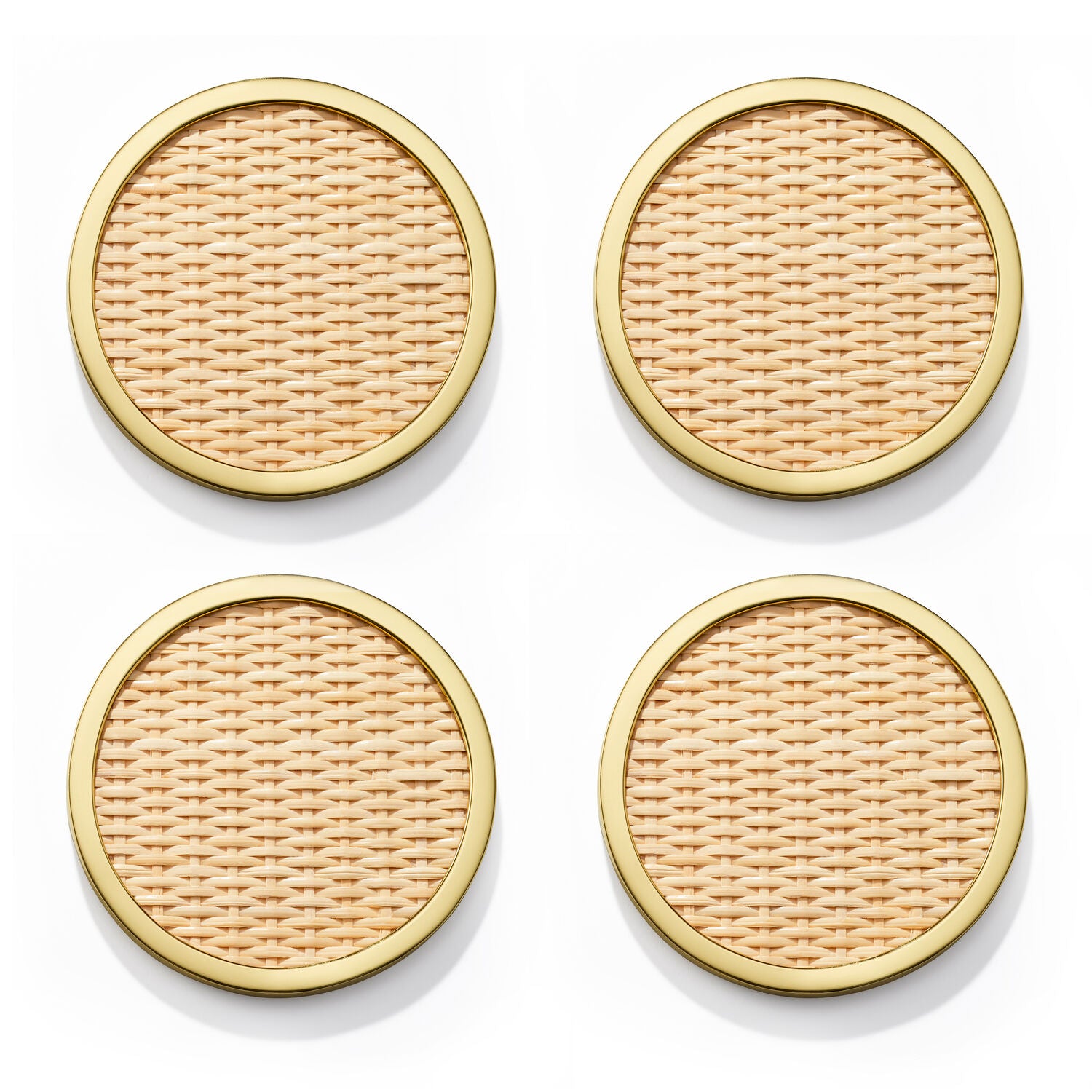 Colette Cane Coaster, Set of 4