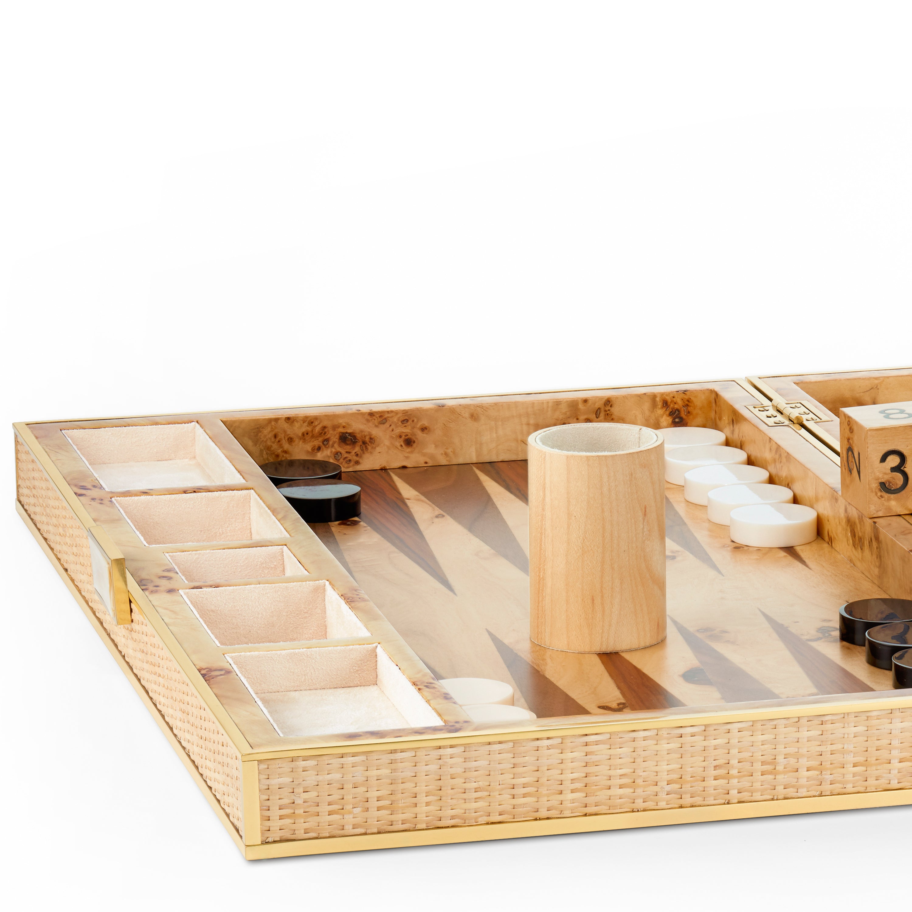 Cane Backgammon Set