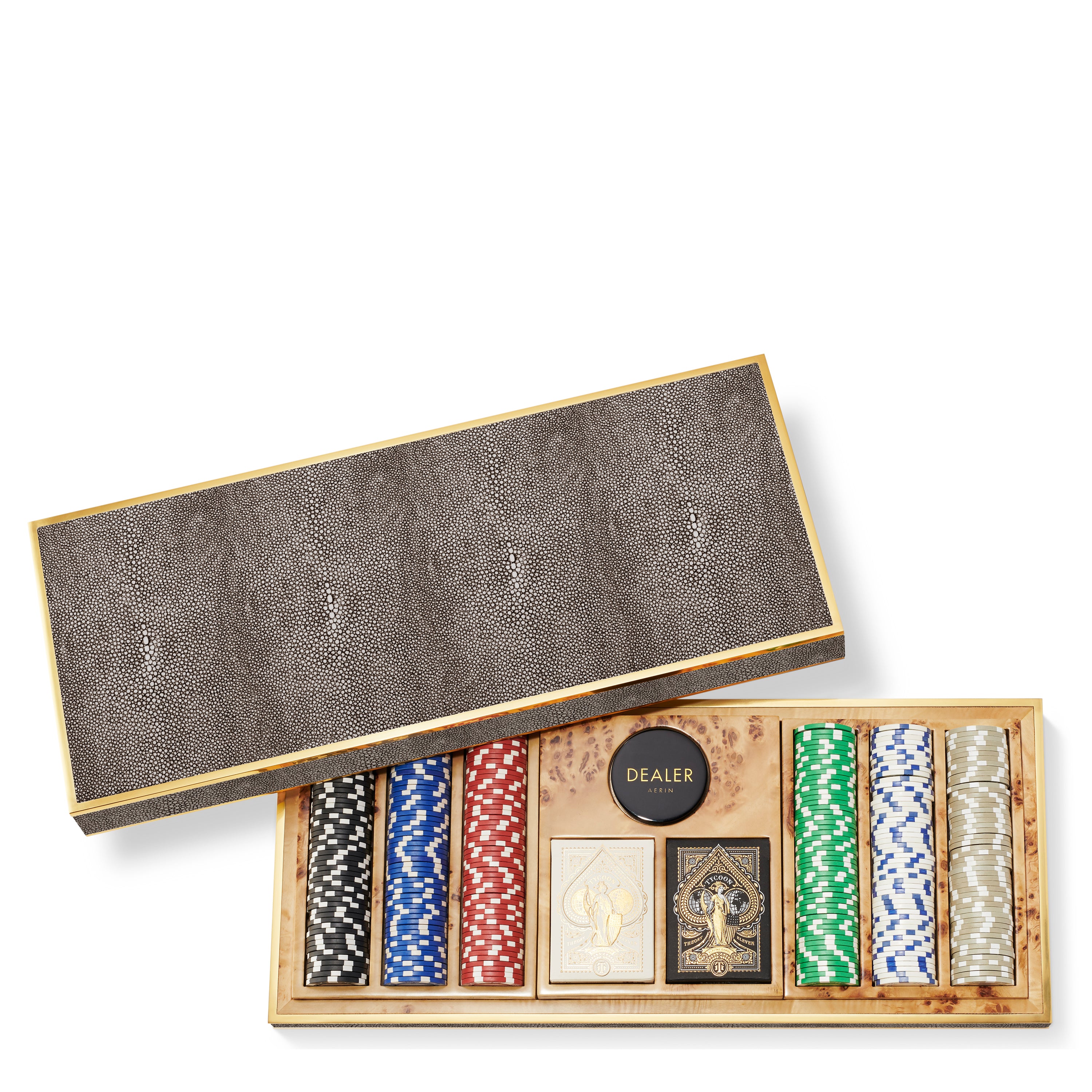 Shagreen Poker Set