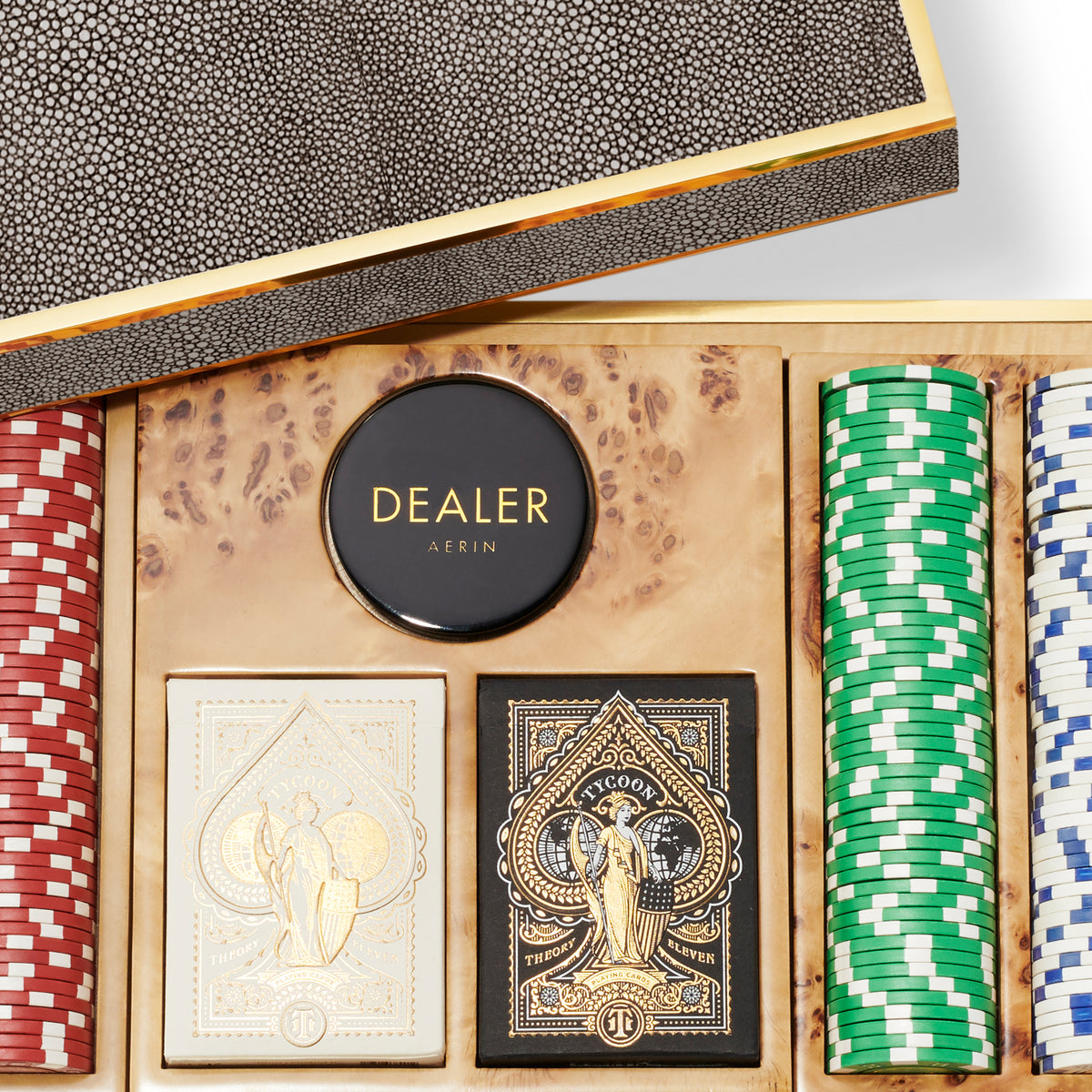 Shagreen Poker Set