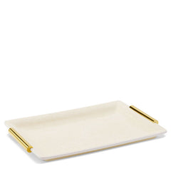 Shagreen Small Vanity Tray Cream