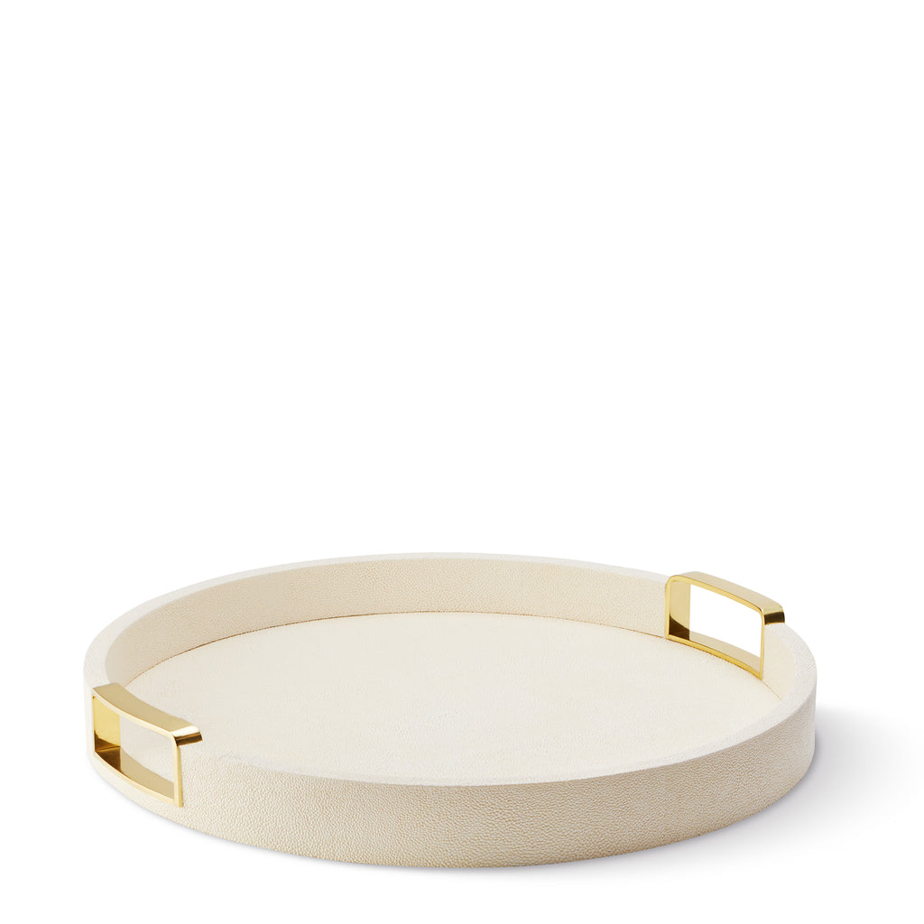 Carina Shagreen Round Tray