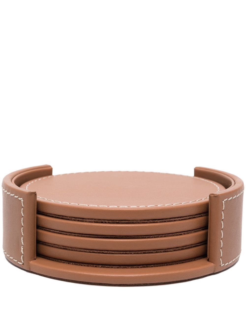 Wyatt leather coasters, Set of 4