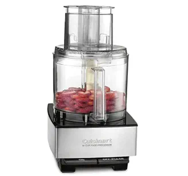Cuisinart Food Processor 14-Cup Vegetable Chopper for Mincing, Dicing, Shredding, Puree & Kneading Dough, Stainless Steel, DFP-14BCNY