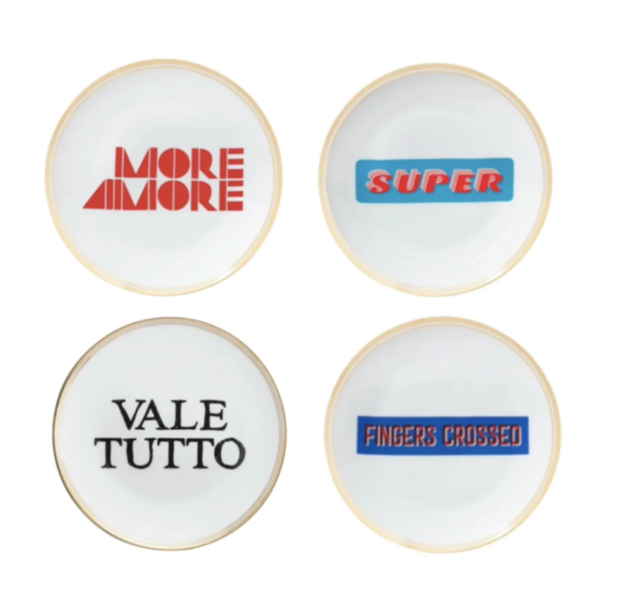 Coup Flat Dessert Plates (Set of 4)