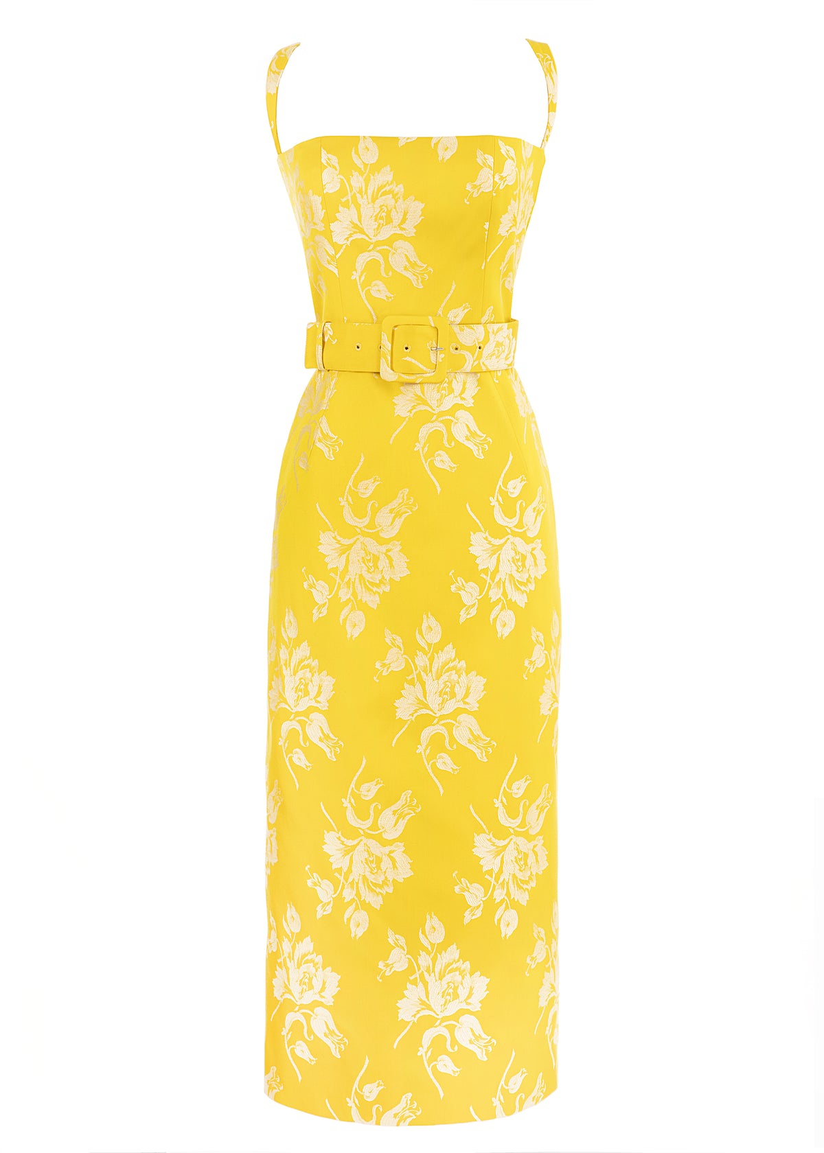 Alexandra Dress in Yellow Floral