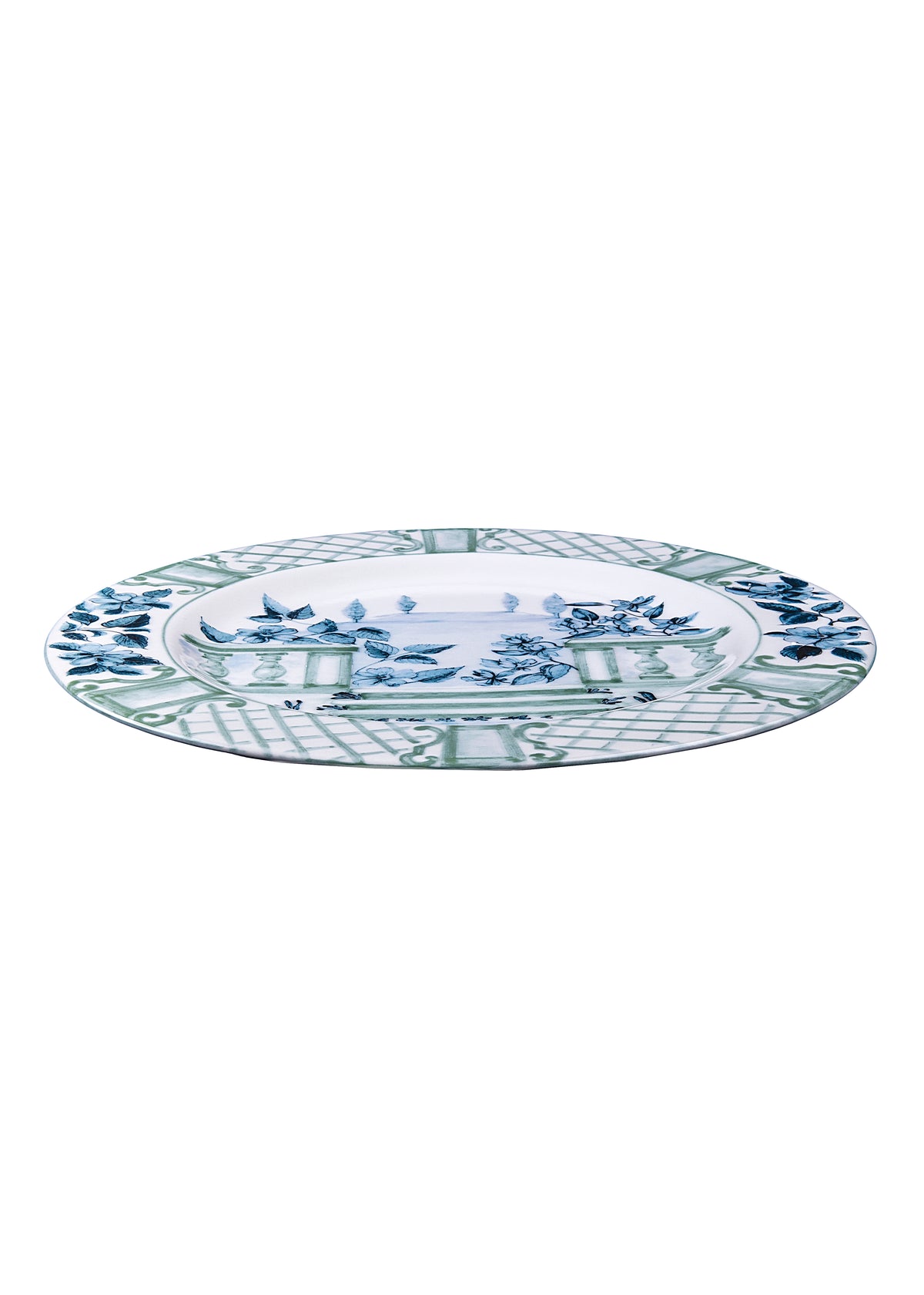 Blue Italian Views Plates Collection, Set of 6