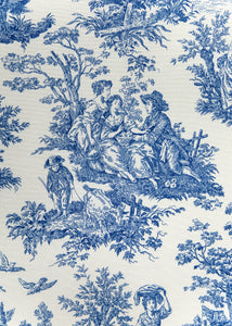 Elise Blue Toile Tablecloth