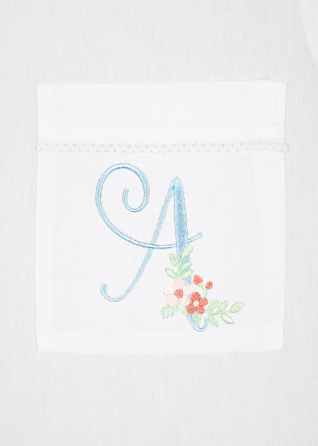 Christine White Cotton Long Sleeve Pajama Set