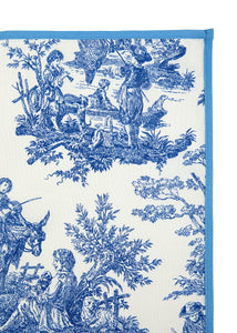 Elise Blue Toile Tablecloth