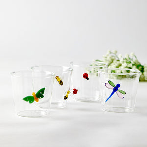 Lucky Charm Garden Glasses, Set of 4