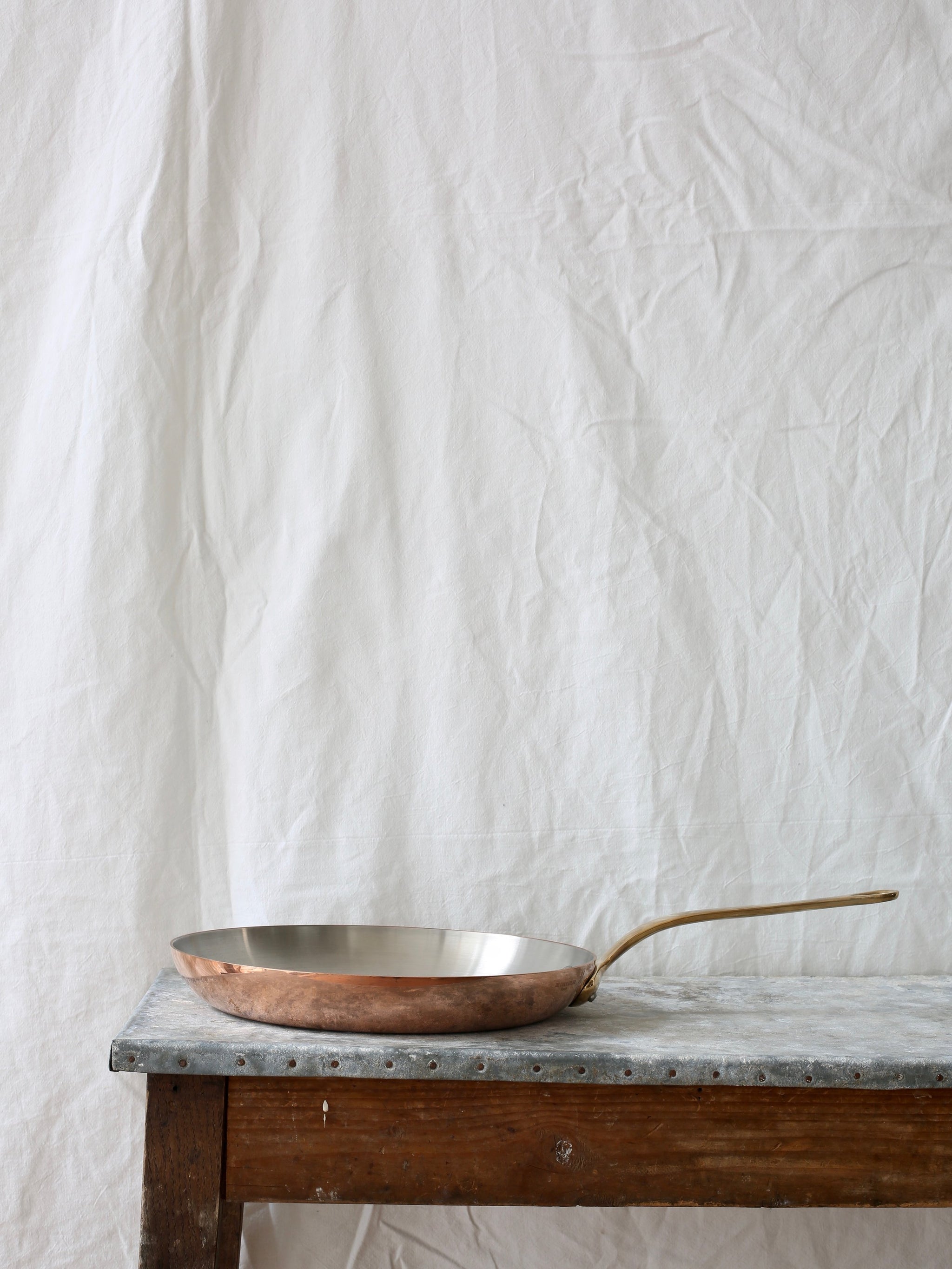 Copper Round Fry Pan - 30 cm