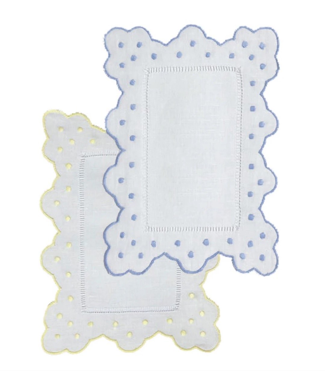 Scallop Dot Cocktail Napkins