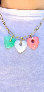 Stone Heart Charm