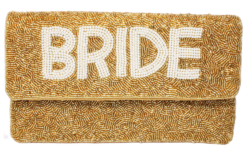 Beaded Bride Clutch