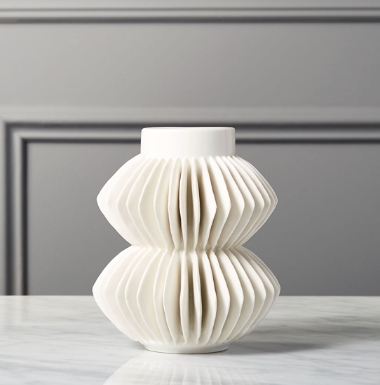 Celia White Porcelain Vase