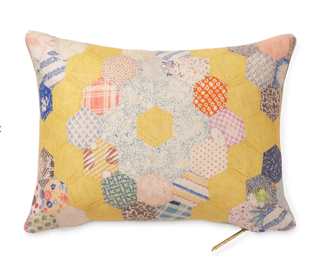 Butter Diamond Quilt Pillow Page