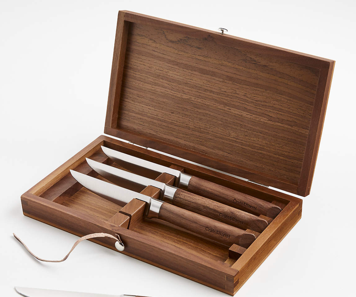 Crate & Barrel Steak Knives, Set of 4