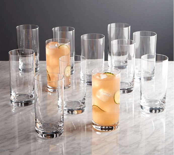 Aspen Highball Glasses, Set of 12