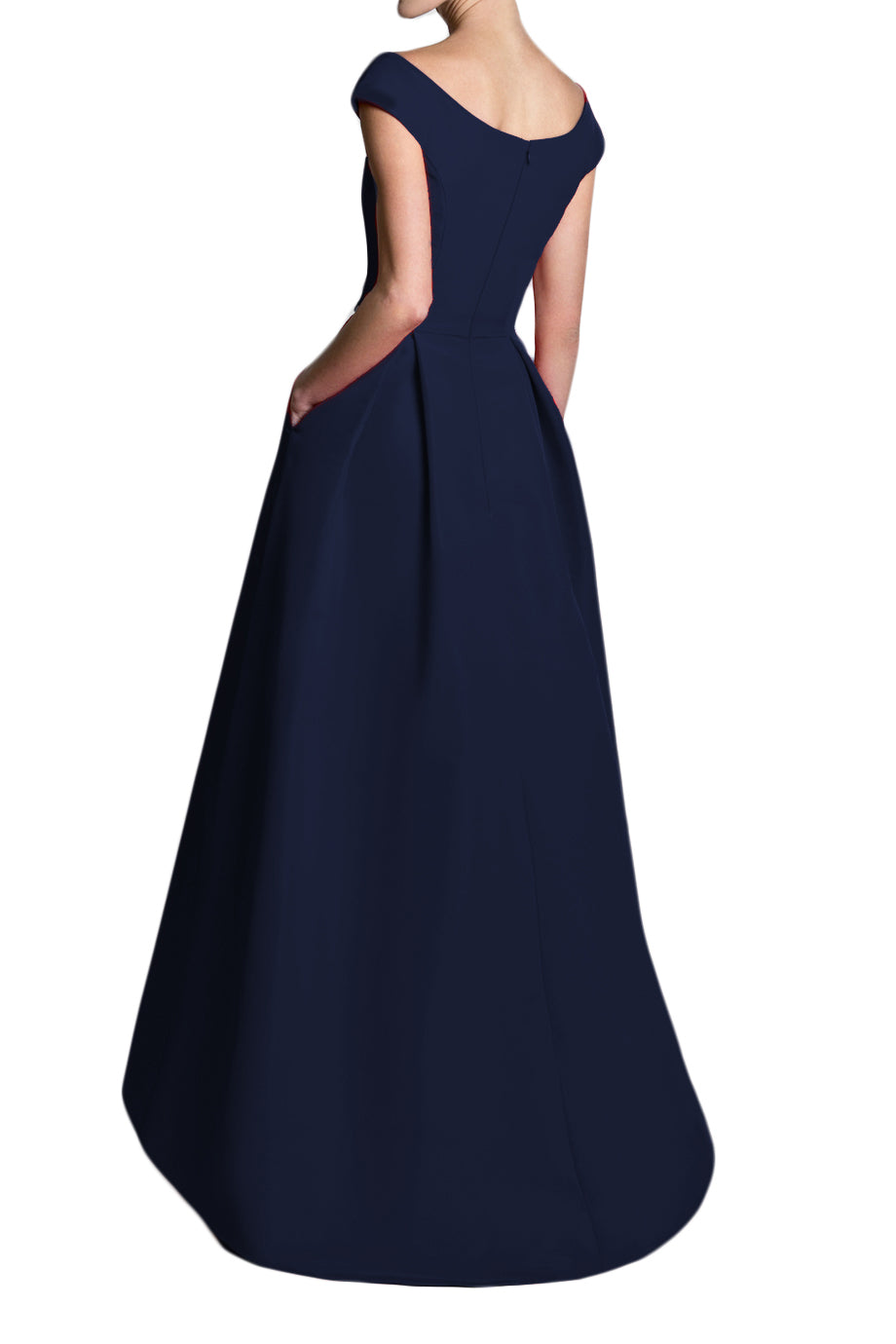 Silk Faille Off-The-Shoulder Ball Gown