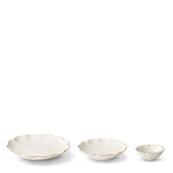 Scalloped Nesting Serving Dishes, Set of 3 - Aerin