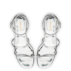 Gio Sandal In Silver Specchio