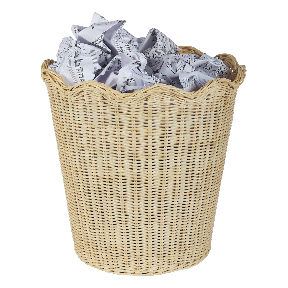 Wavy Wicker Basket