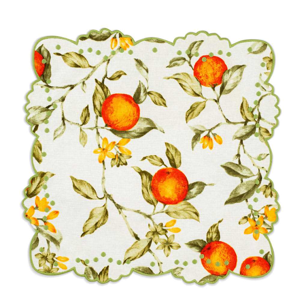 Berenice Orange Blossom Placemat and Napkin Set