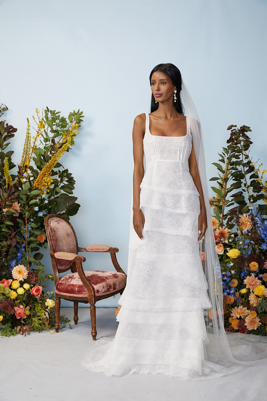 Quarrie Tiered Gown with Bows