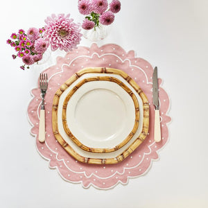 Bamboo Salad and Dessert Plate