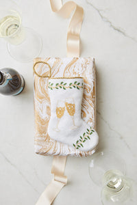 Champagne Toast Bauble Stocking