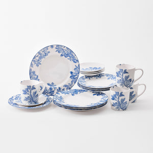 Arbor Rimmed Dinner Plate Blue - Caskata