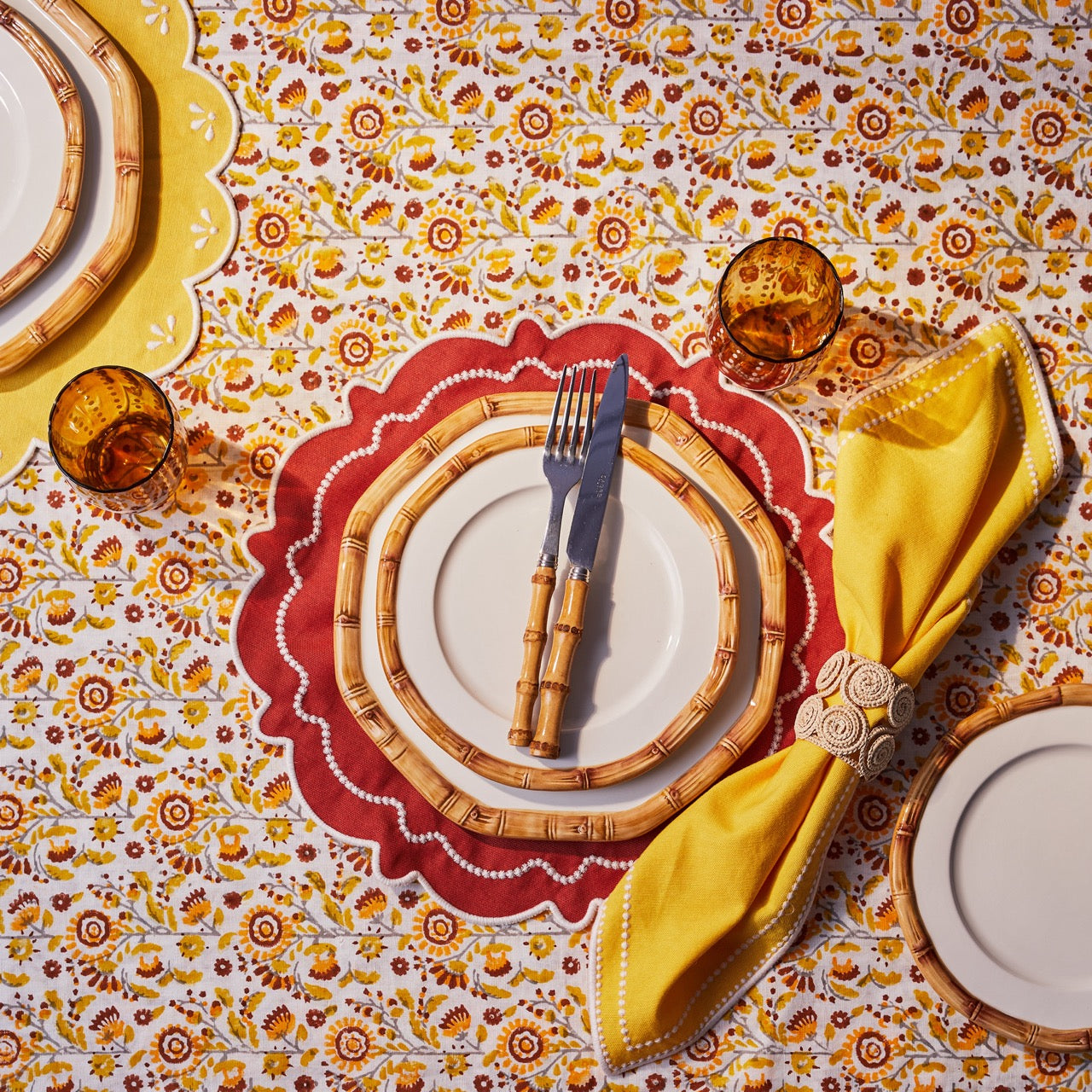 Burnt Orange Placemat, Set of 4