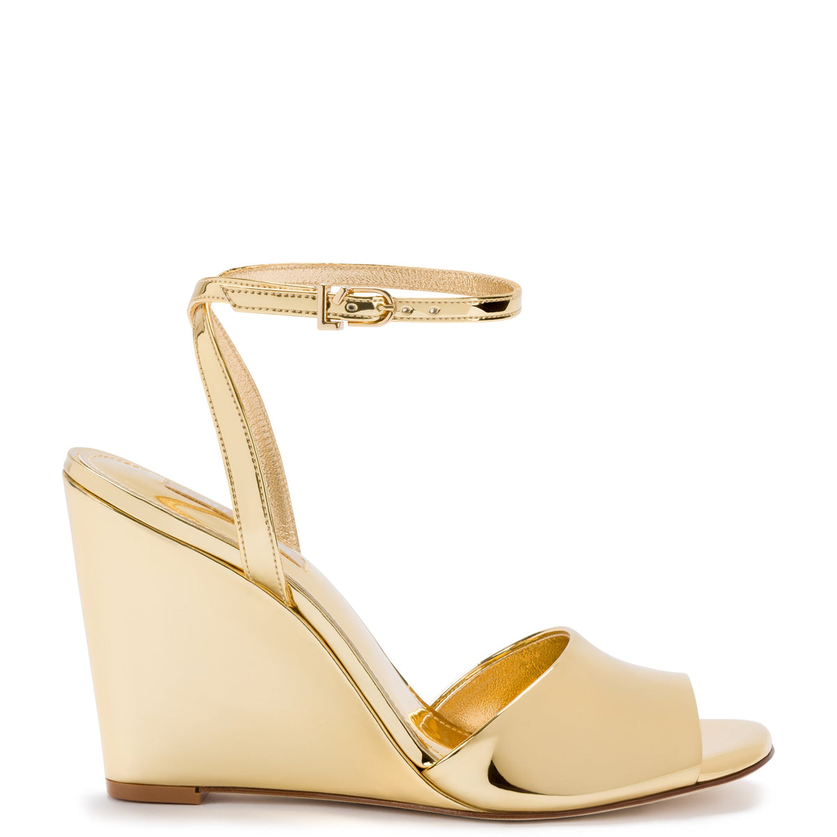 Yves Wedge in Gold Specchio