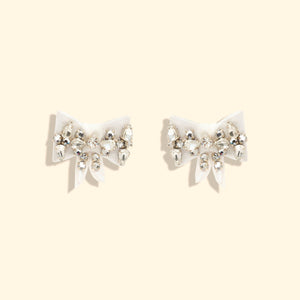 Lexy Stud Earrings in White