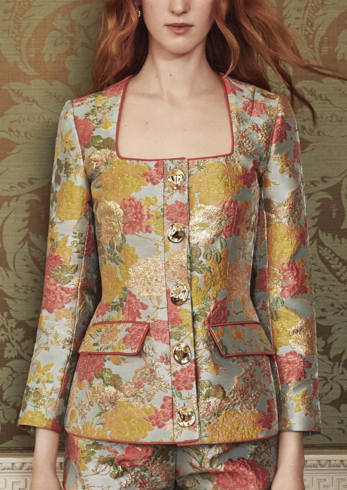 Chiara Floral Jacquard Jacket