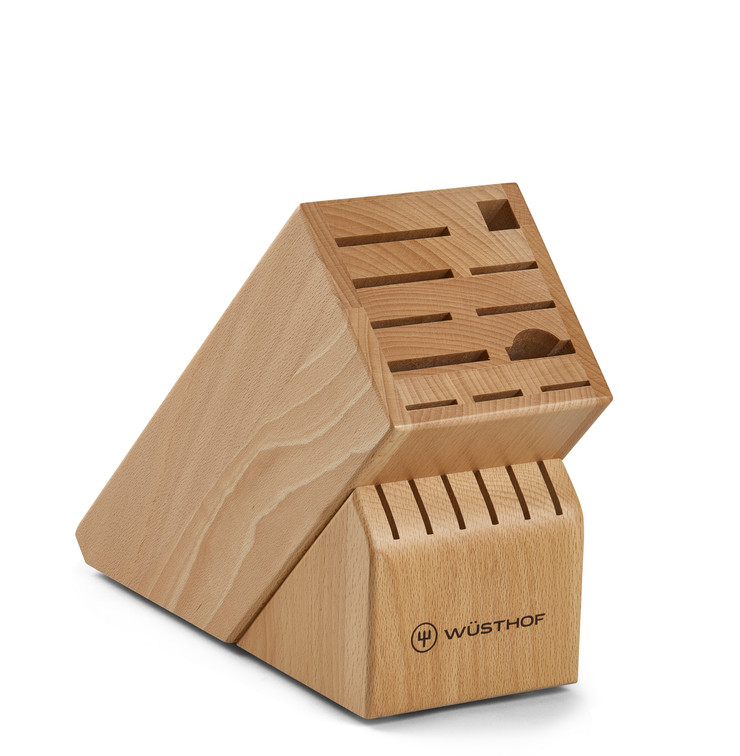 17-Slot Beechwood Knife Block