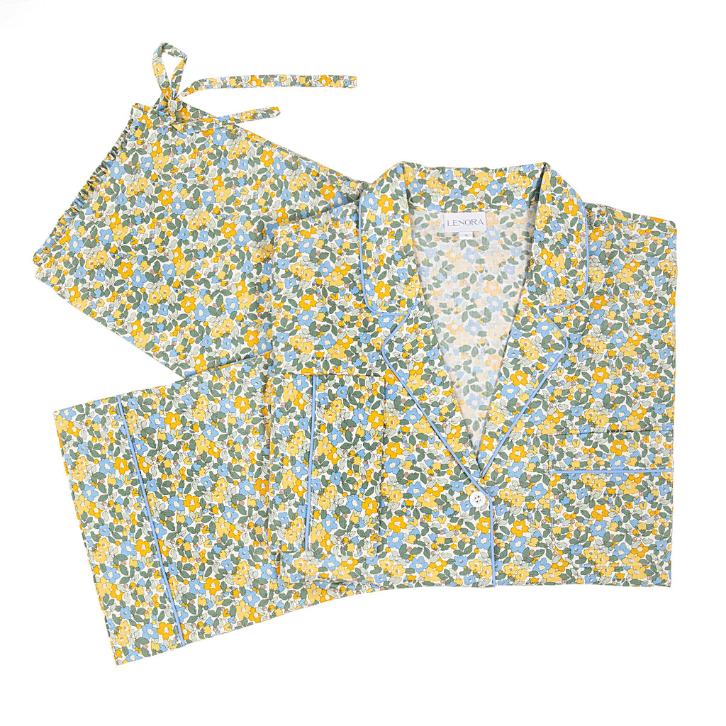 Classic Cotton Pajamas in Lemon Liberty