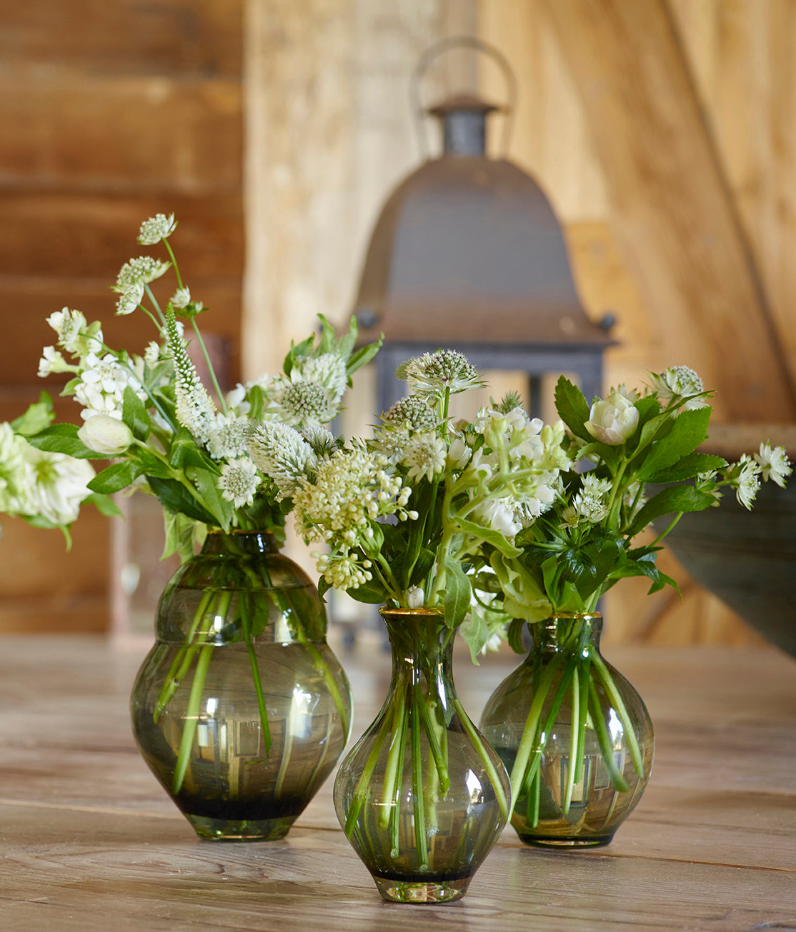 Aerin Sancia Baluster Glass Vase in Fern on Over The Moon