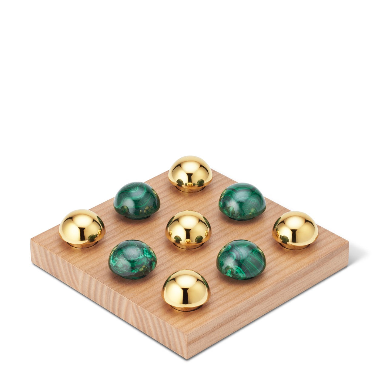 Otto Tic Tac Toe Set in Malachite