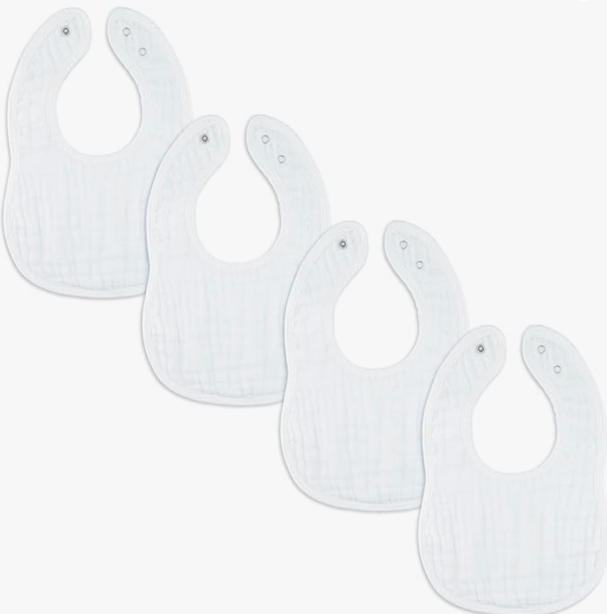 Comfy Cubs Muslin Baby Bibs, Drool Bibs, 100% Cotton Adjustable with Easy Snaps, Teething & Drooling, Soft & Absorbent