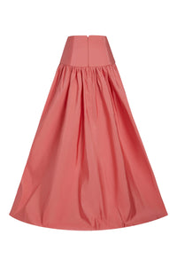 Sardinia Coral Silk Faille Ballgown Skirt