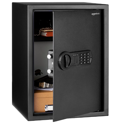 Amazon Basics Steel Home Security Electronic Safe