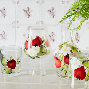 Strawberry Carafe And Tumbler