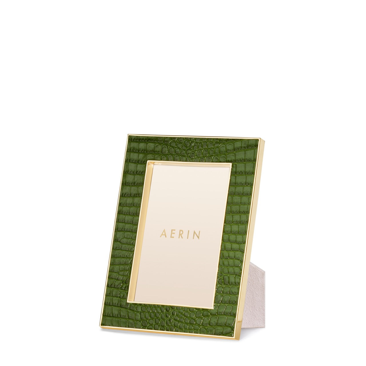 Classic Croc Leather Frame, Verde 4 X 6