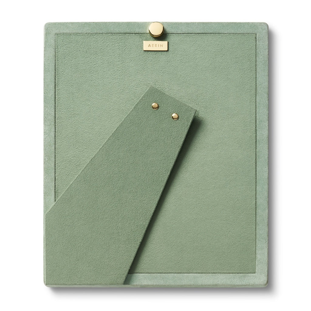 Piero Suede Frame, Sage 8 x 10