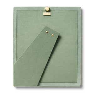 Piero Suede Frame, Sage 8 x 10