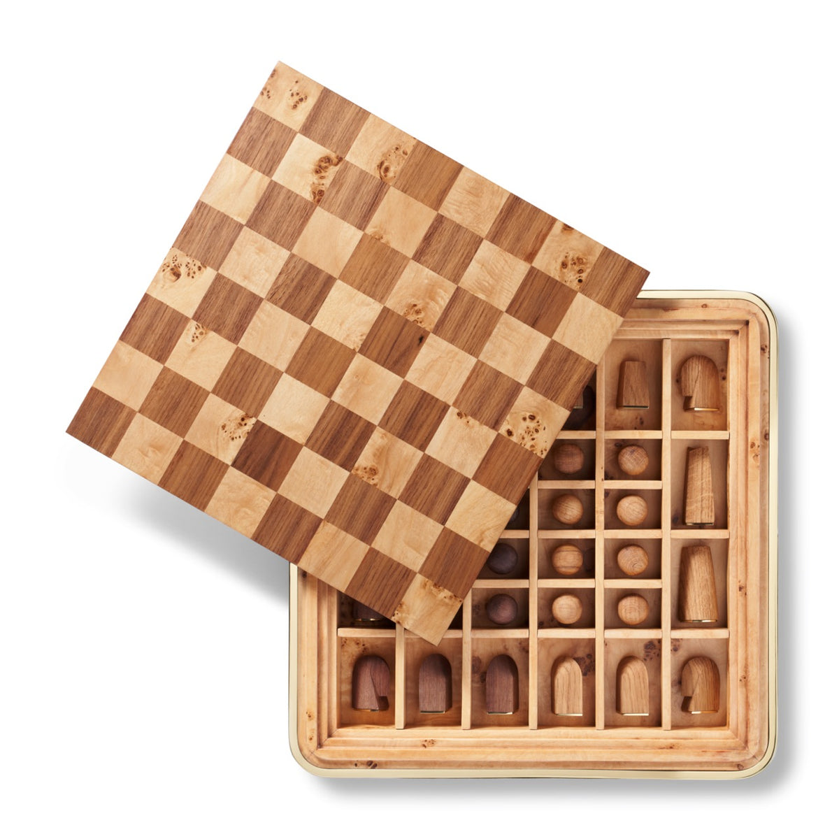Velvet Chess Set in Moss