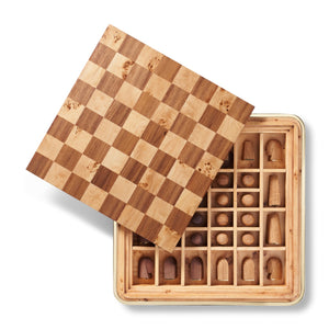 Velvet Chess Set in Moss