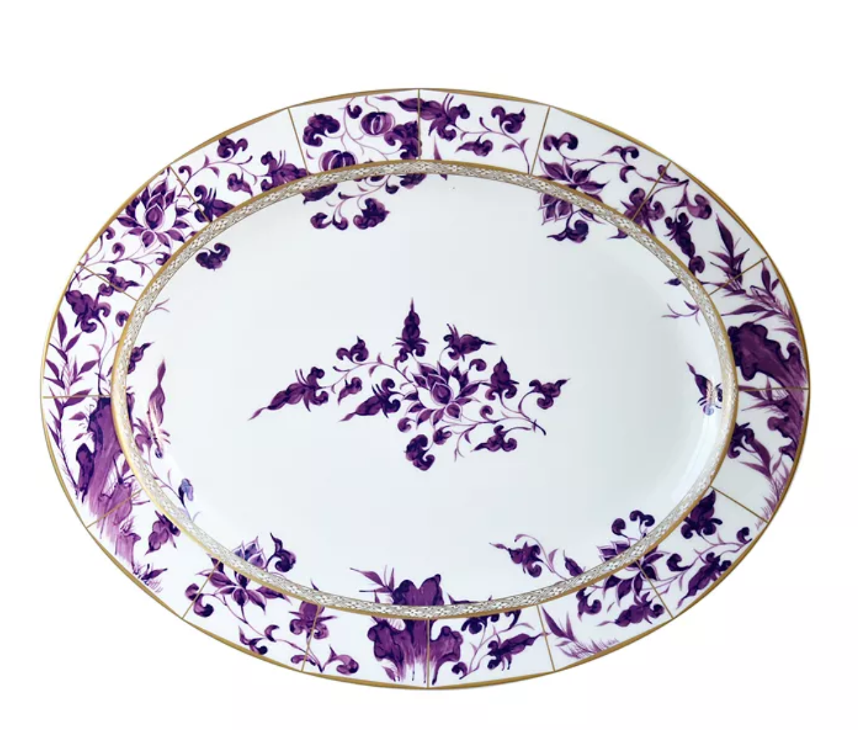 Bernardaud Prunus Oval Platter, 13"